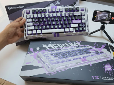 Review del Gravastar Mercury V75 HE — Un teclado Hall Effect con vibra futurista