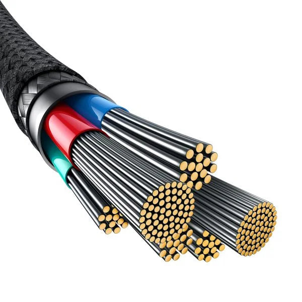 Cable de carga rápida Baseus Unbreakable Series, USB-C a USB-C, transferencia de datos, 100 W, 2 m - Achorao