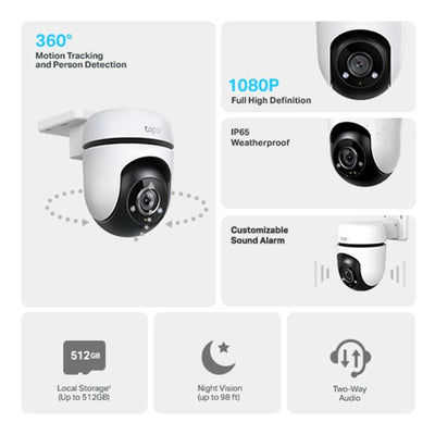 Camara Vigilancia Tp-link Tapo C500 Exterior 360° Resolución 1080p, Detección Movimiento, Compatible Alexa y Google