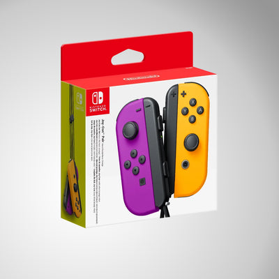 Mando Nintendo Switch Joy Con Purple Neón y Orange Neón