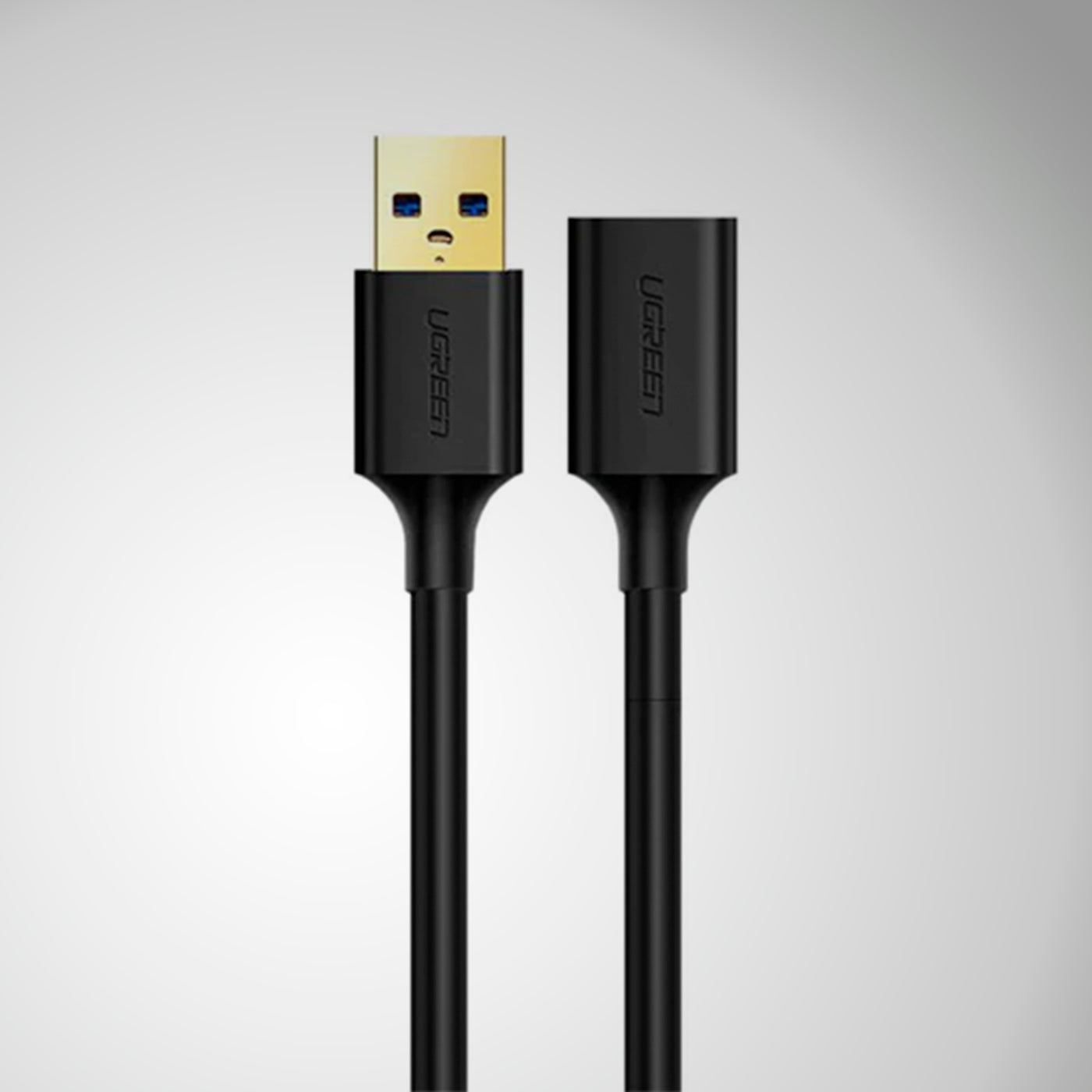 Extensión de cable UGREEN USB-A a USB-A Hembra Black 1m US129