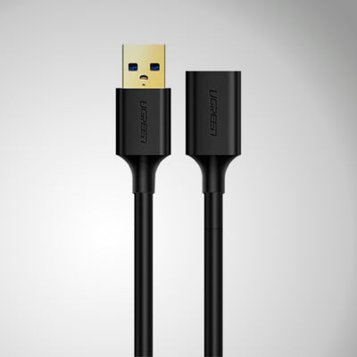 Extensión de cable UGREEN USB-A a USB-A Hembra Black 1m US129