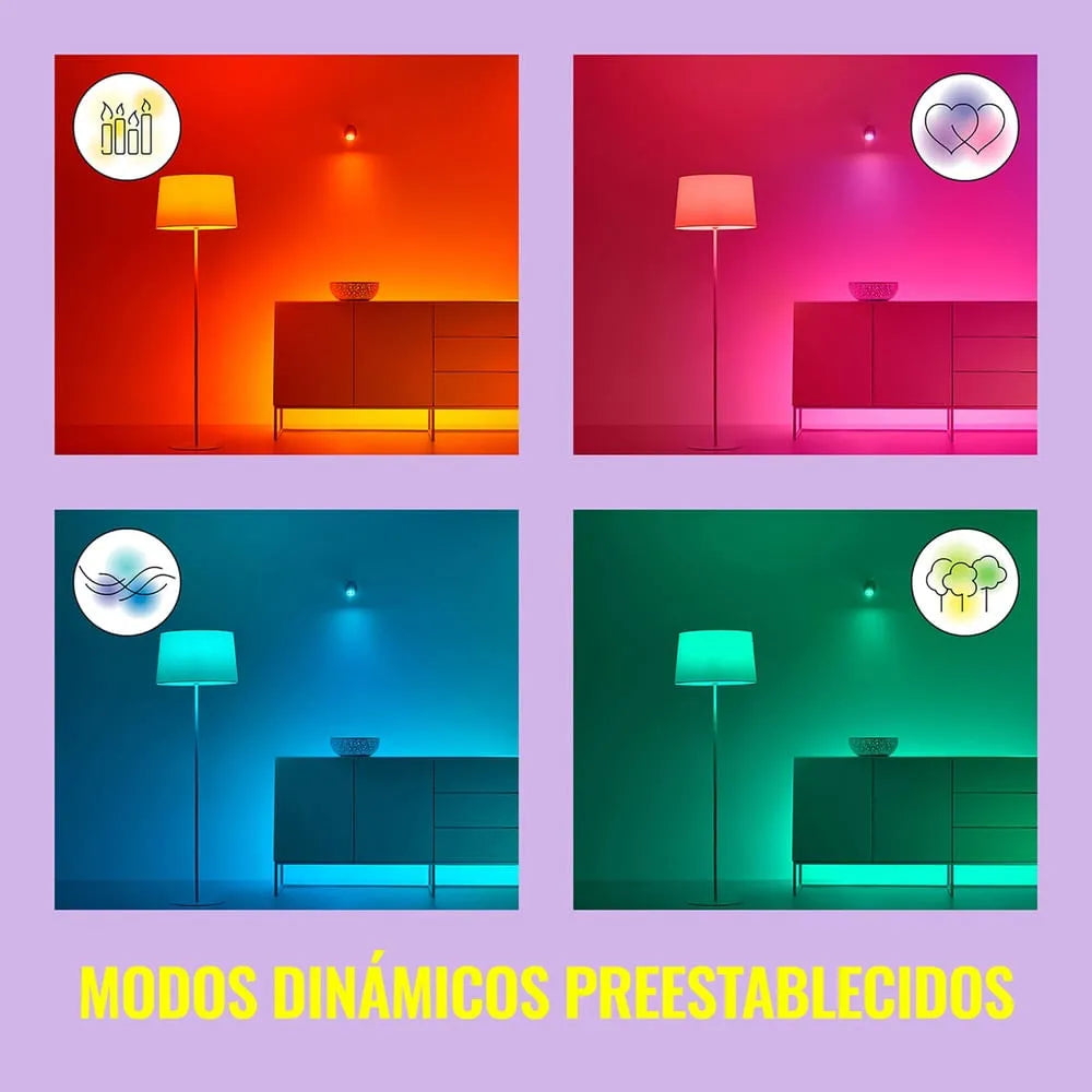 Foco Wizz WI-FI 40W C37 E14 922-65 RGB 1PF/6 - Achorao