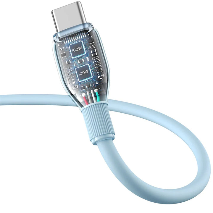 Cable Baseus Pudding Series tipo C a C 100W 2m - Achorao