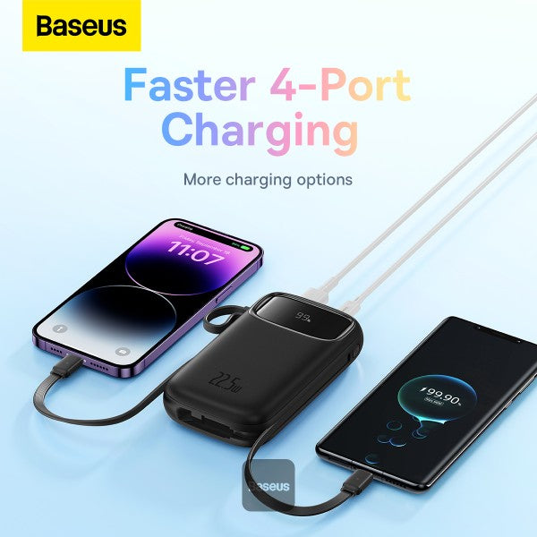Power Bank Baseus Qpow2 Dual fast charging cables 10000mAh 22.5W Lightning + C - Achorao