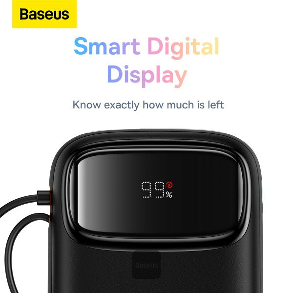 Power Bank Baseus Qpow2 Dual fast charging cables 10000mAh 22.5W Lightning + C - Achorao