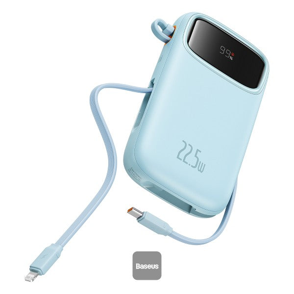 Power Bank Baseus Qpow2 Dual fast charging cables 10000mAh 22.5W Lightning + C - Achorao