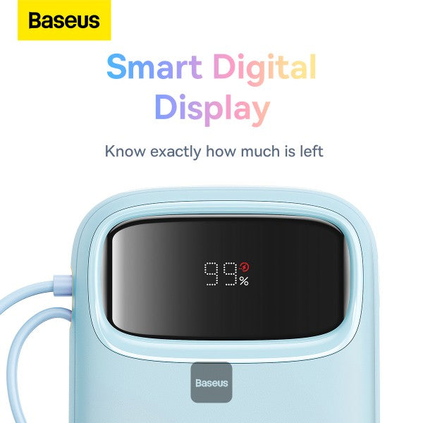 Power Bank Baseus Qpow2 Dual fast charging cables 10000mAh 22.5W Lightning + C - Achorao