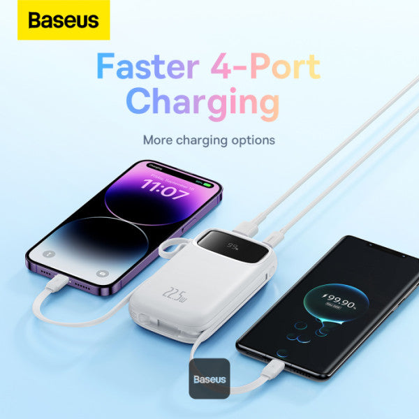 Power Bank Baseus Qpow2 Dual fast charging cables 10000mAh 22.5W Lightning + C - Achorao