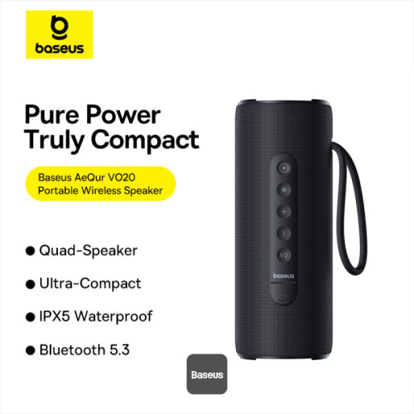 Parlante Bluetooth portátil Baseus AeQur VO20 - Achorao