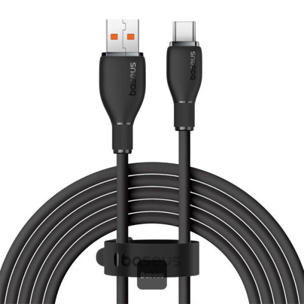 Cable de carga rápida Baseus Pudding Series, USB-A a USB-C, 100 W, 1.2 m - Achorao