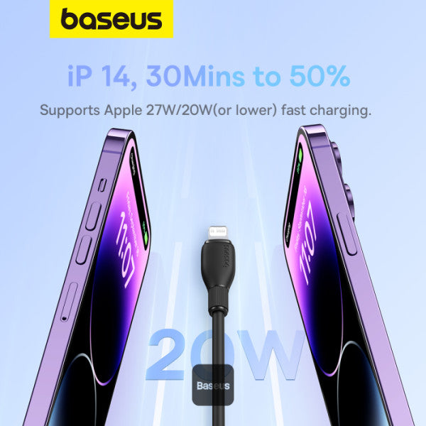 Cable USB Baseus Pidding Series de C a lightning 20W 1.2m - Achorao