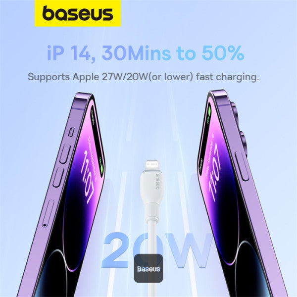 Cable USB Baseus Pidding Series de C a lightning 20W 1.2m - Achorao
