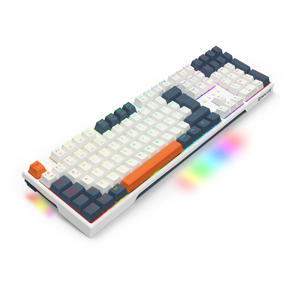Teclado gamer Redragon Trundle K668WBO-RGB SP - Achorao