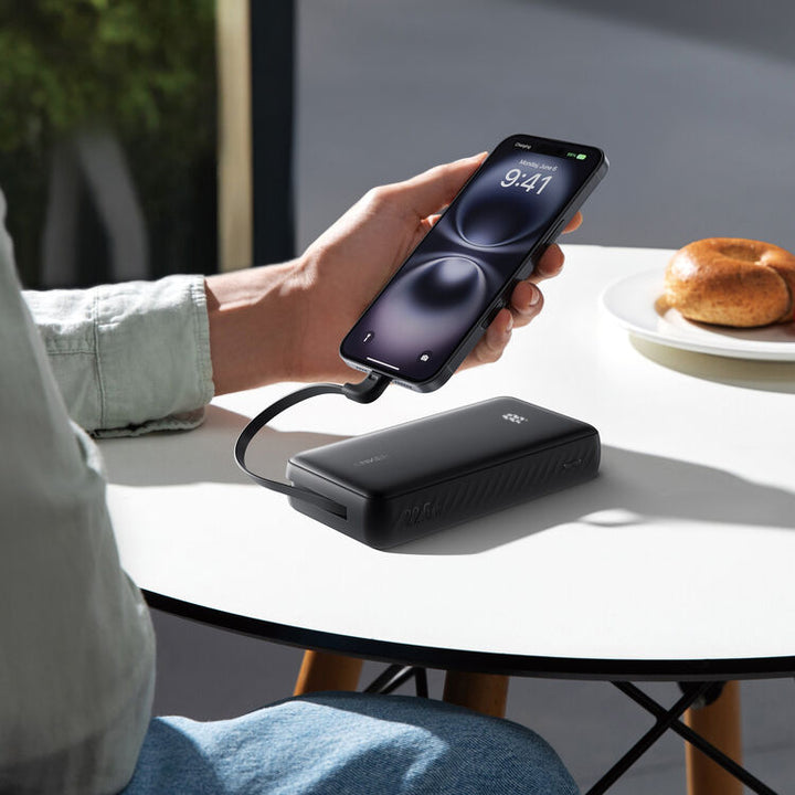 PowerBank ANKER Zolo (20K, 22.5W, Built-In USB-C Cable)