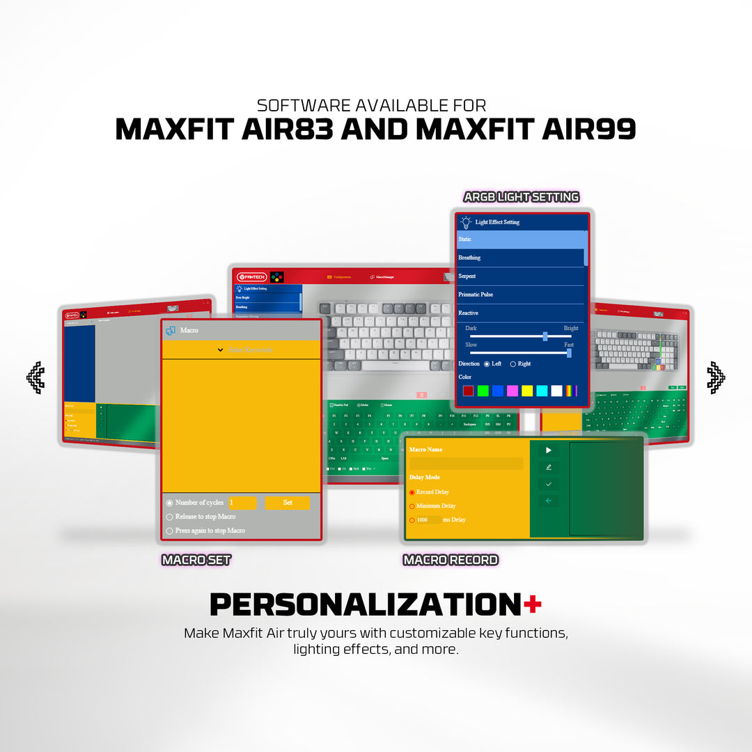 Teclado mecánico gamer FANTECH AIR99 Maxfit air, Inglés