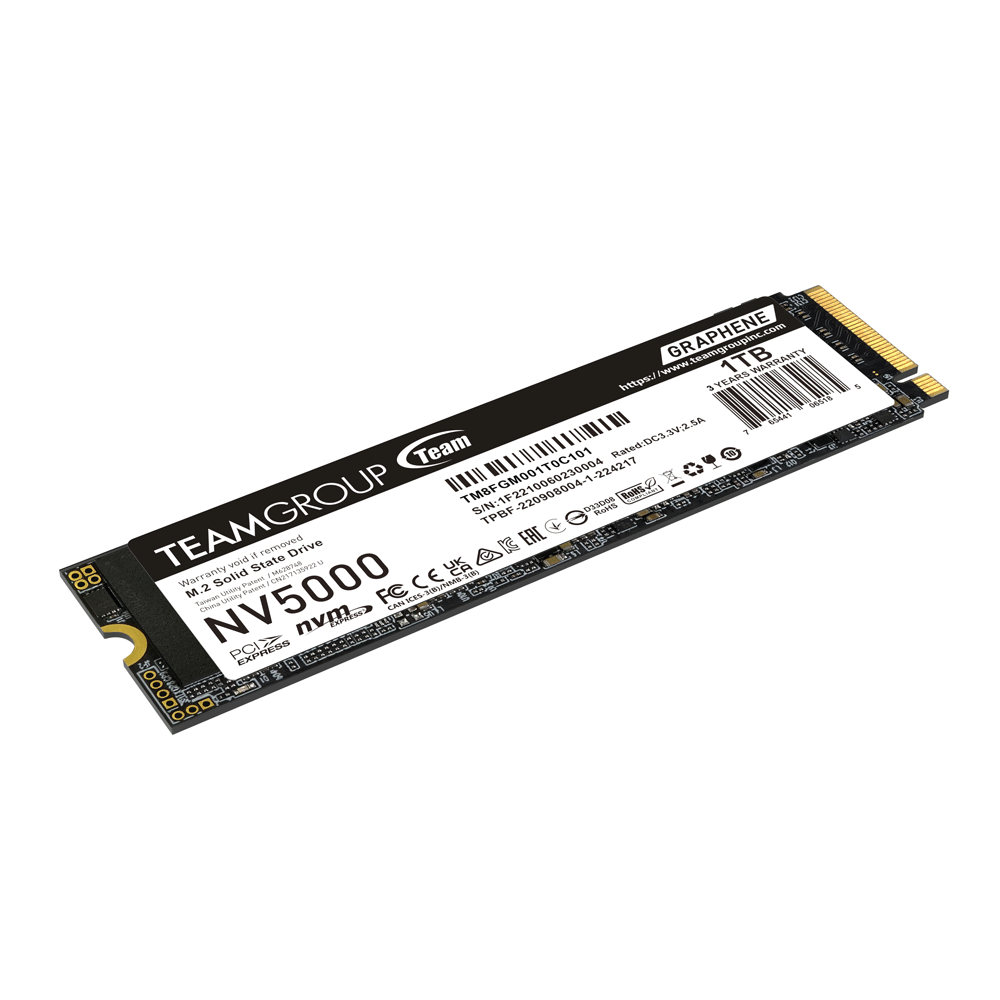 Unidad de estado Solido TEAMGROUP NV5000 M.2 PCle4.0 SSD M.2 1TB - Achorao