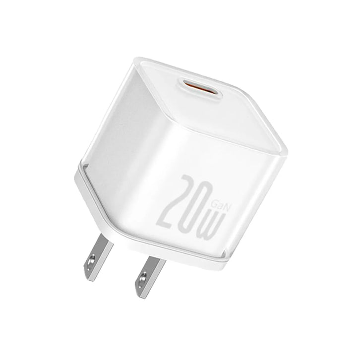 Cargador rápido USB-C Baseus GaN5S 20 W, 1 puerto, enchufe US - Achorao