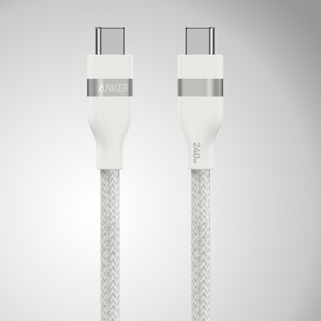 Cable de carga rápida Anker usb C a usb C 3.3FT (1m), 240W, Upcycled Braided