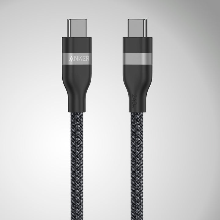 Cable de carga rápida Anker usb C a usb C 3.3FT (1m), 240W, Upcycled Braided