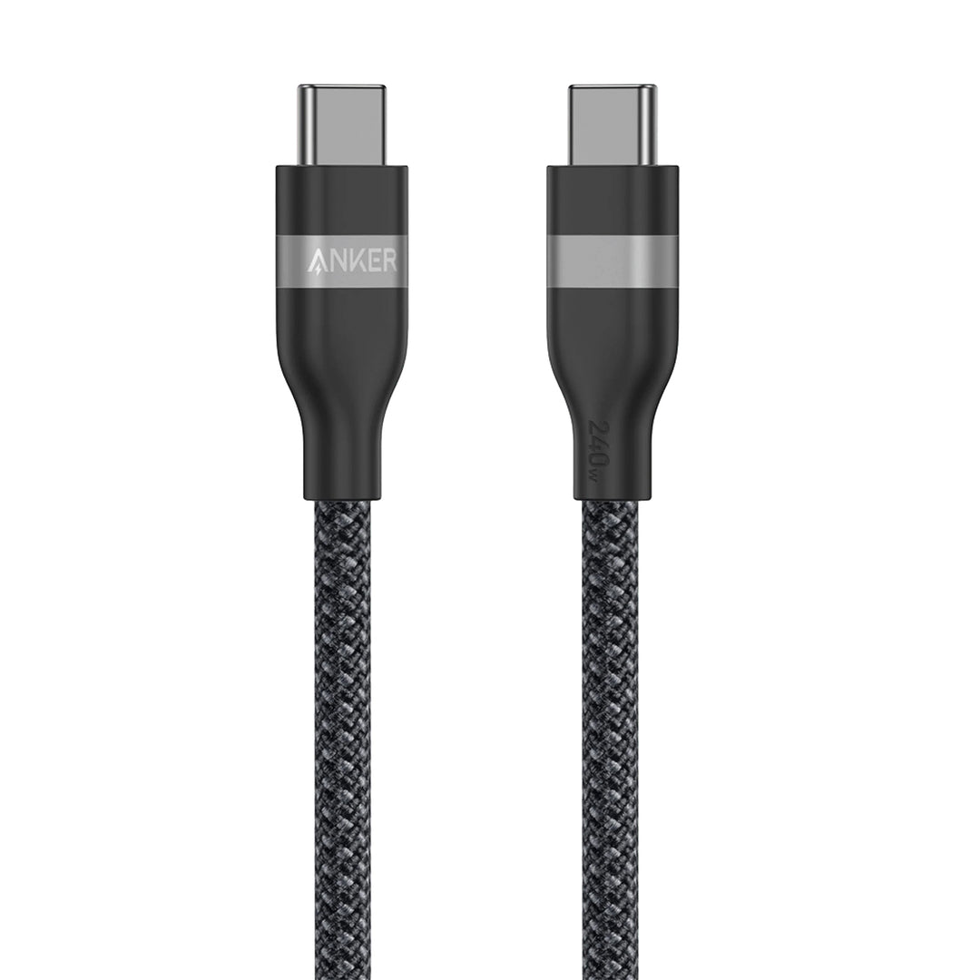 Cable de carga rápida Anker usb C a usb C 3.3FT (1m), 240W, Upcycled Braided