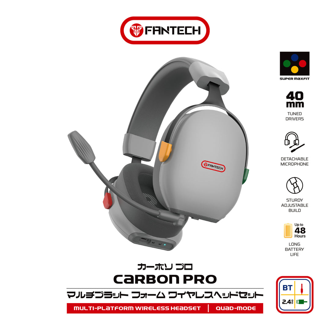 Audífonos gamer FANTECH WHG06 Carbon pro, Supermaxfit