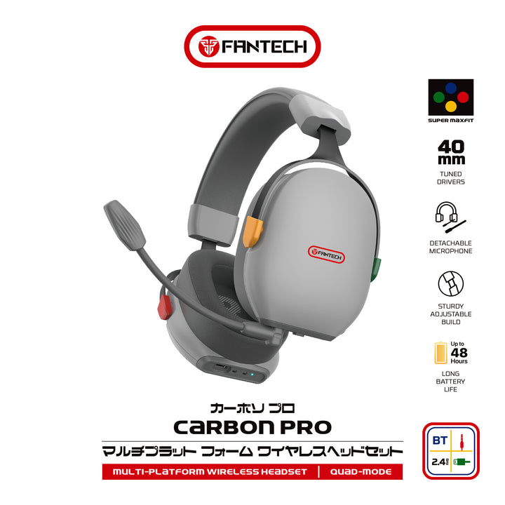 Audífonos gamer FANTECH WHG06 Carbon pro, Supermaxfit