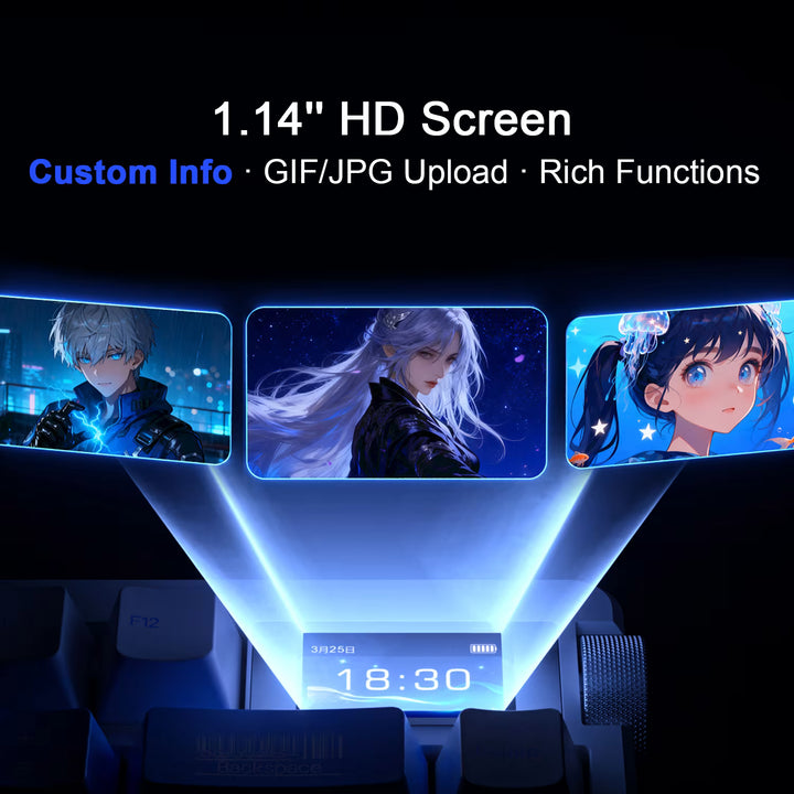 Teclado Aula NOVA75 Inalámbrico Inglés BLACK-DREAM SAKURA SWITCH
