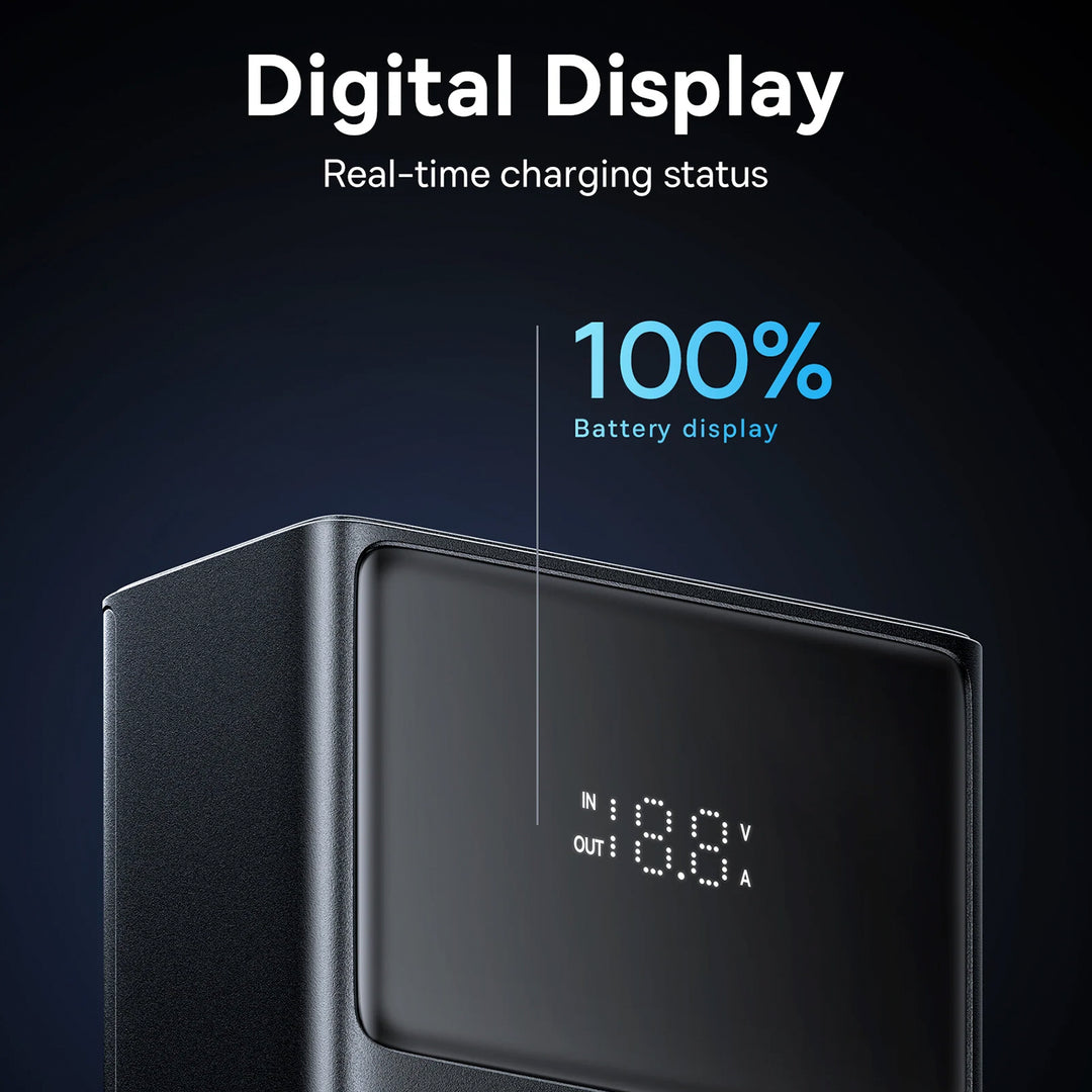 Power bank Baseus Star-Lord 30000 mAh, 65 W, carga rápida, pantalla digital - Achorao