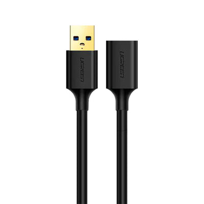 Extensión de cable UGREEN USB-A a USB-A Hembra Black 1m US129