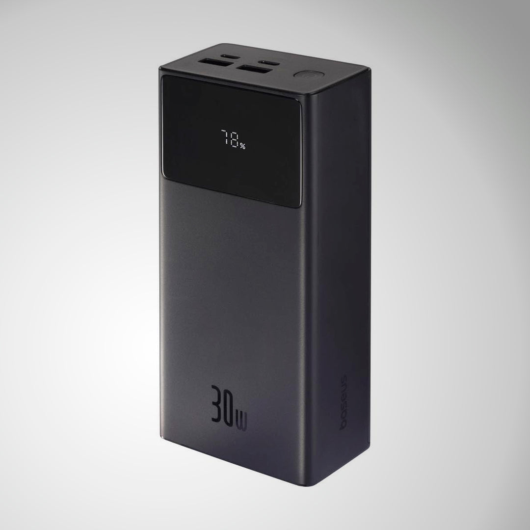 Power bank Baseus Star-Lord 30000 mAh, 30 W, carga rápida, pantalla digital, black - Achorao