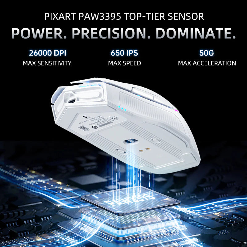 Mouse MACHENIKE L8 PRO Blanco