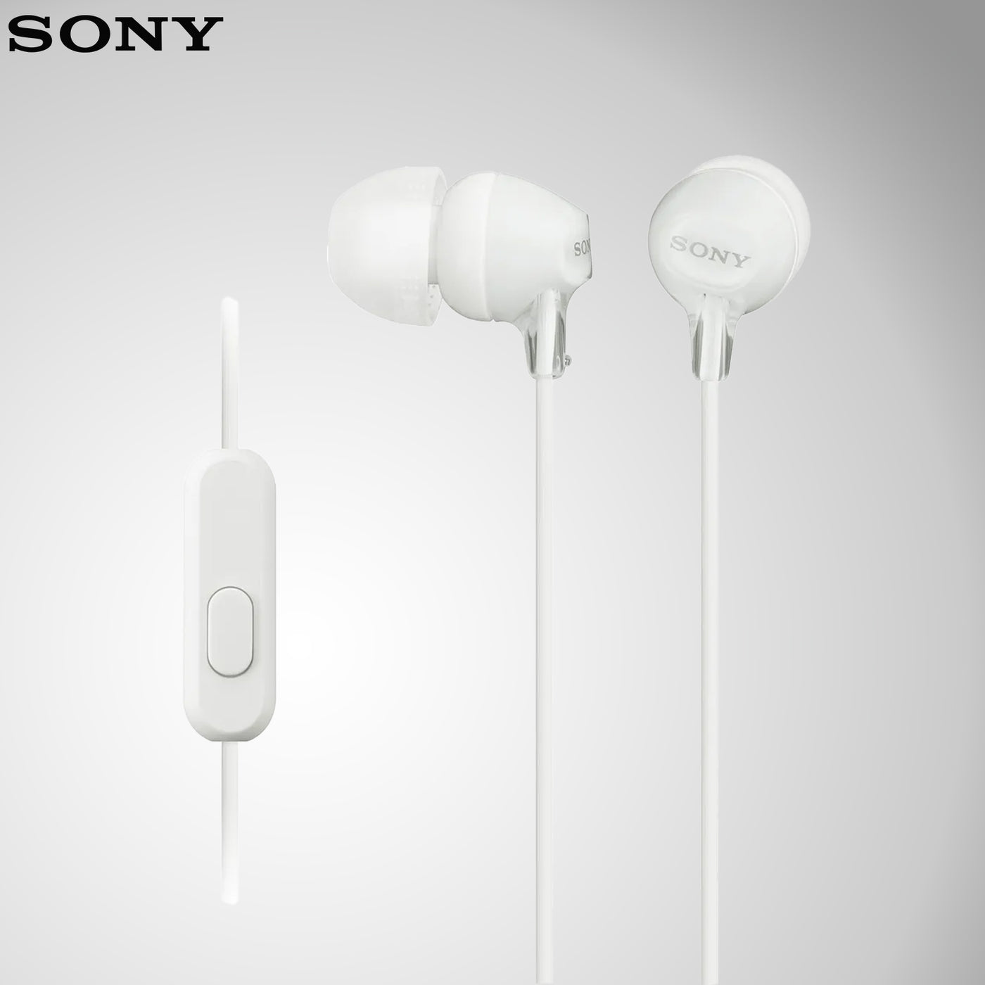 Auriculares estéreo originales Sony MDR-EX15AP con micrófono - para Android/Apple/Rim/Windows