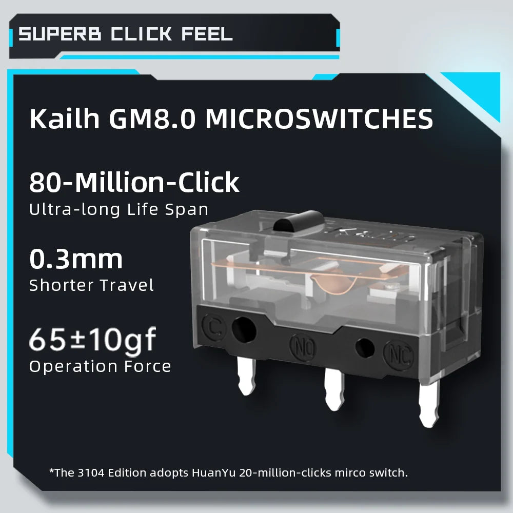 Mouse gamer Machenike M7 PRO Dual Inalámbrico, 26K DPI