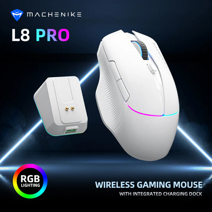 Mouse MACHENIKE L8 PRO Blanco
