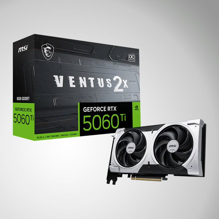 Tarjeta Gráfica MSI GeForce RTX 5060 Ti VENTUS 2X OC PLUS, 8 GB GDDR7, PCIe Gen 5.0 - Achorao