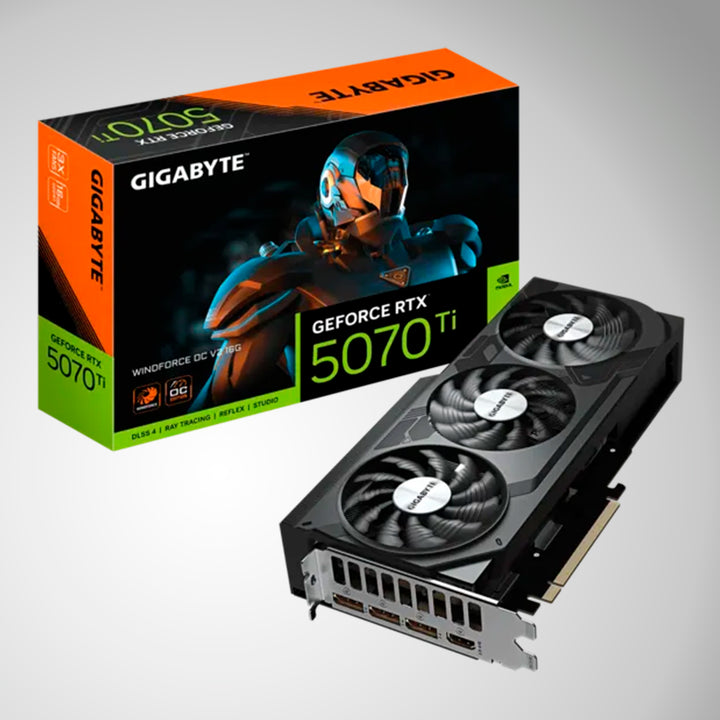 Tarjeta de video GIGABYTE GeForce RTX 5070 Ti WINDFORCE OC V2 16G, 16GB GDDR7 PCIe Gen 5.0 - Achorao