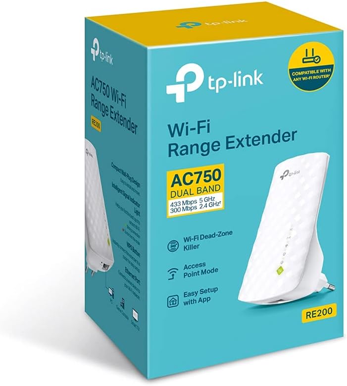TP-LINK RE200 AC750 - Wi-Fi range extender - Wi-Fi - Dual Band