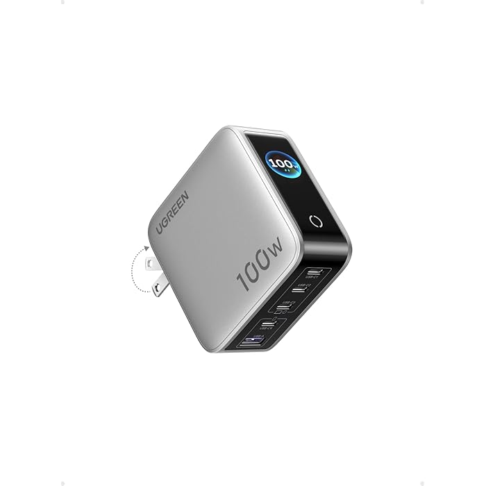 Cubo de Carga Ugreen 100W 5 Puertos, Nexode Pro, X773 Smart Display US - Achorao