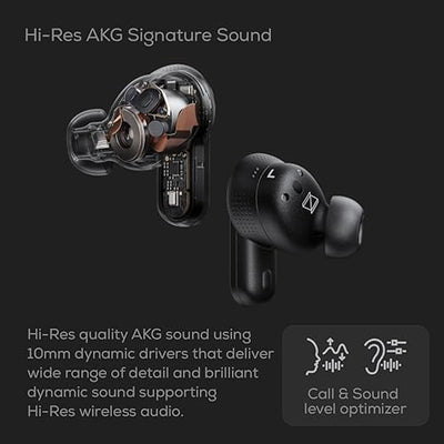 Audífonos inalámbricos AKG N5 Hybrid TWS Black - Achorao