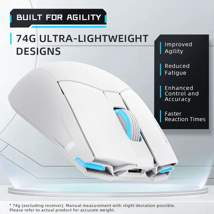 Mouse gamer Machenike M7 PRO Dual Inalámbrico, 26K DPI