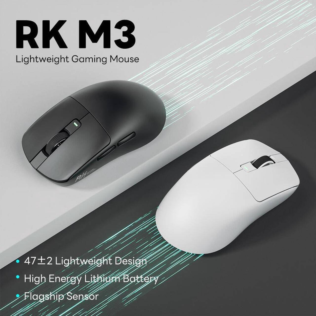 Mouse gamer Royal Kludge M3 Inalámbrico - Achorao