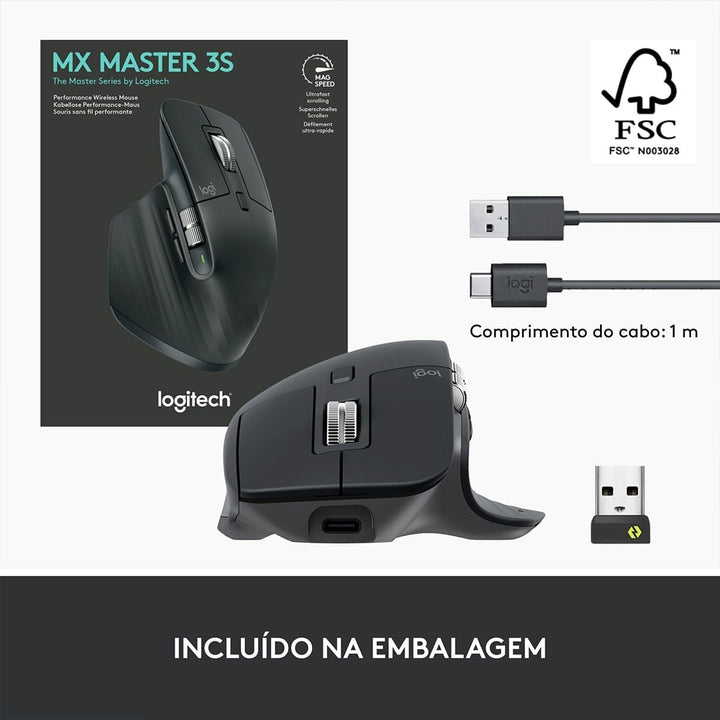 Mouse Logitech Mx Master 3S Edición Bluetooth DEMO - Achorao