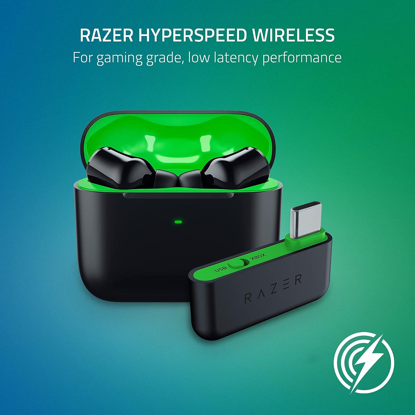 Audifono c/microf. Razer Hammerhead Hyperspeed p/xb Wireless USB-C