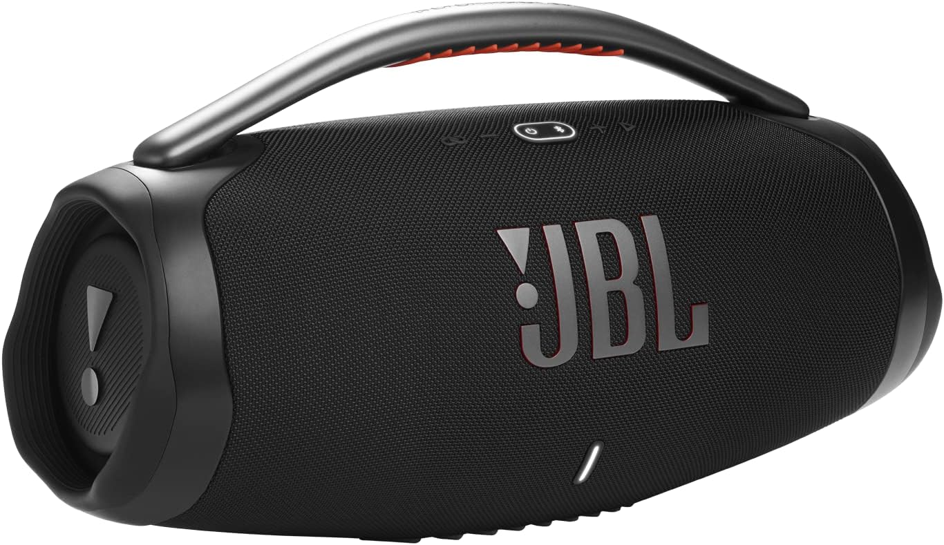 JBL Boombox 3 - Altavoz Bluetooth portátil, sonido potente y graves monstruosos, IPX7 impermeable, 24 horas de tiempo de reproducció