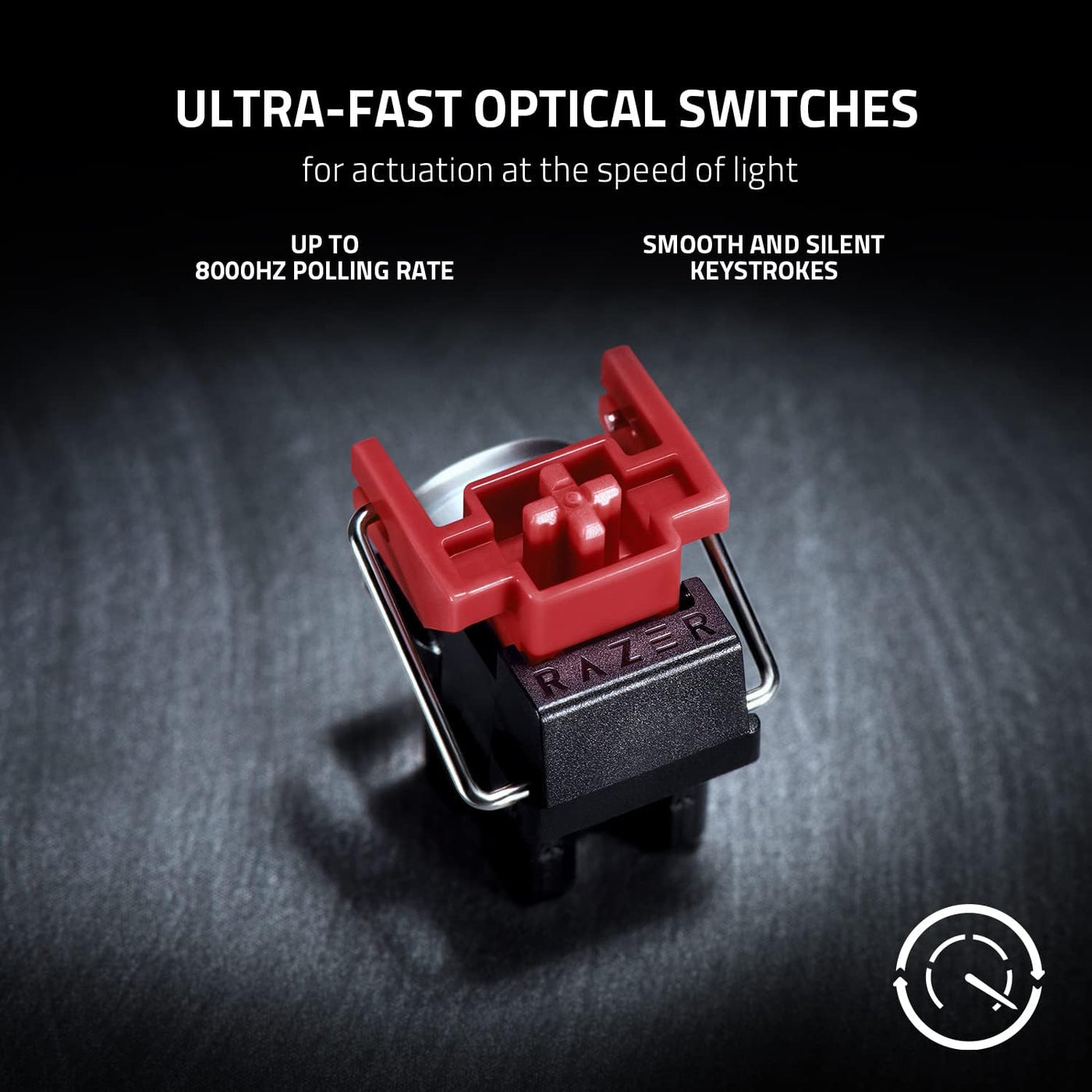 Teclado US Razer Huntsman V2 TKL Opto Mechanical Red Switch Chroma Quartz