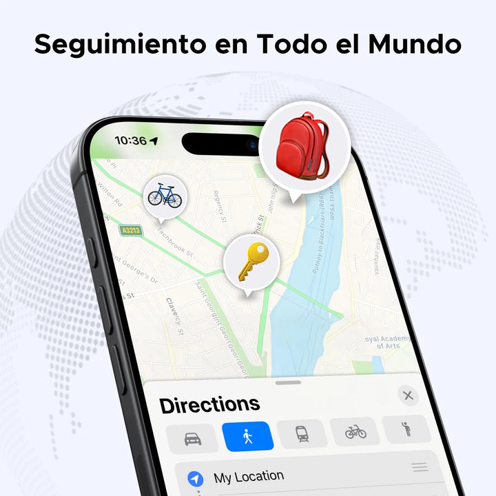 Rastreador inteligente Bluetooth UGREEN Finetrack con soporte para IOS CM829 - Achorao