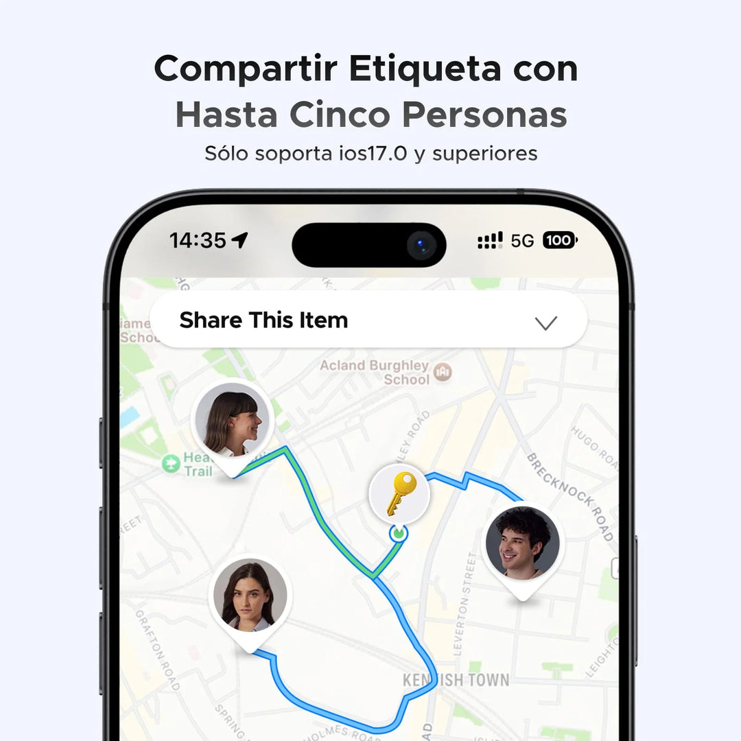 Rastreador inteligente Bluetooth UGREEN Finetrack con soporte para IOS CM829 - Achorao
