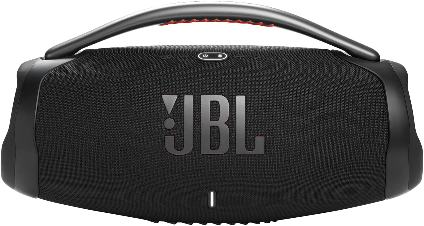 JBL Boombox 3 - Altavoz Bluetooth portátil, sonido potente y graves monstruosos, IPX7 impermeable, 24 horas de tiempo de reproducció