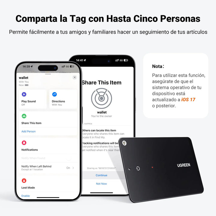 Rastreador inteligente UGREEN Finder Slim Pro CM915